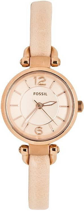Watch strap Fossil ES3754 Leather Beige 7mm